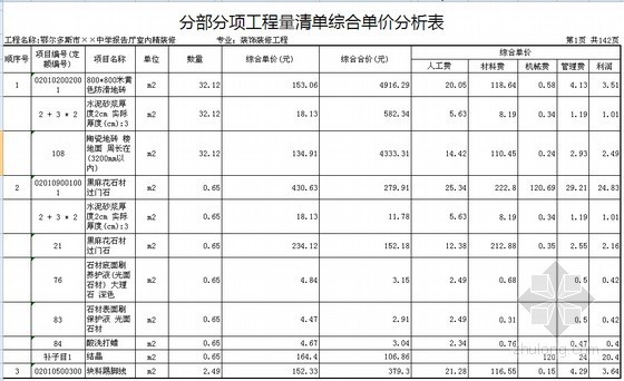 [内蒙]学校报告厅室内精九游体育工程投标报价书（全套）