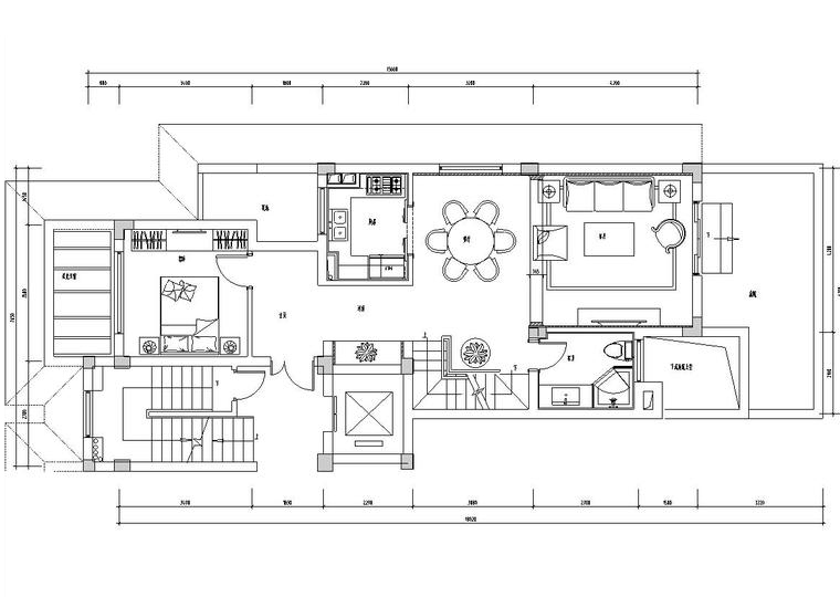 [浙江]杭州昆仑府220方现代法式样板房施工图设计（CAD+实景图）