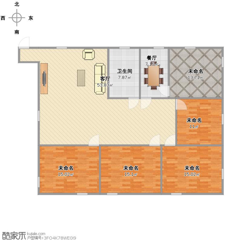 四室两厅两卫九游体育全图_四室一厅一厨一卫九游体育预算_a户型3室2厅1卫1厨 九游体育效果图