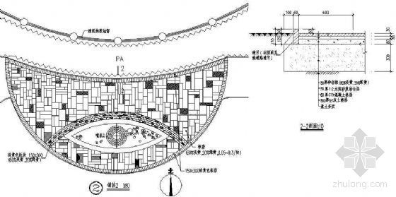 圆形广场铺装详图2