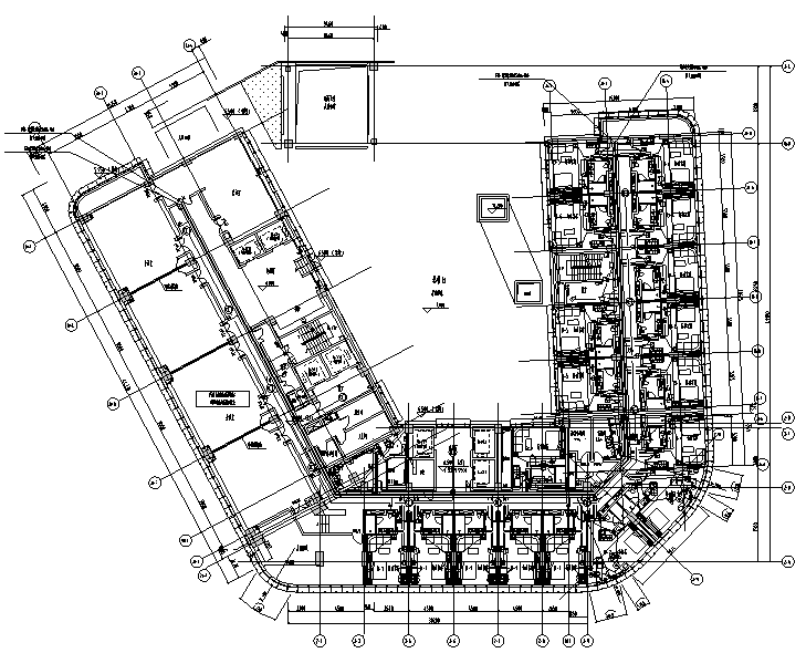 上海核心商务区大型酒店电气施工图