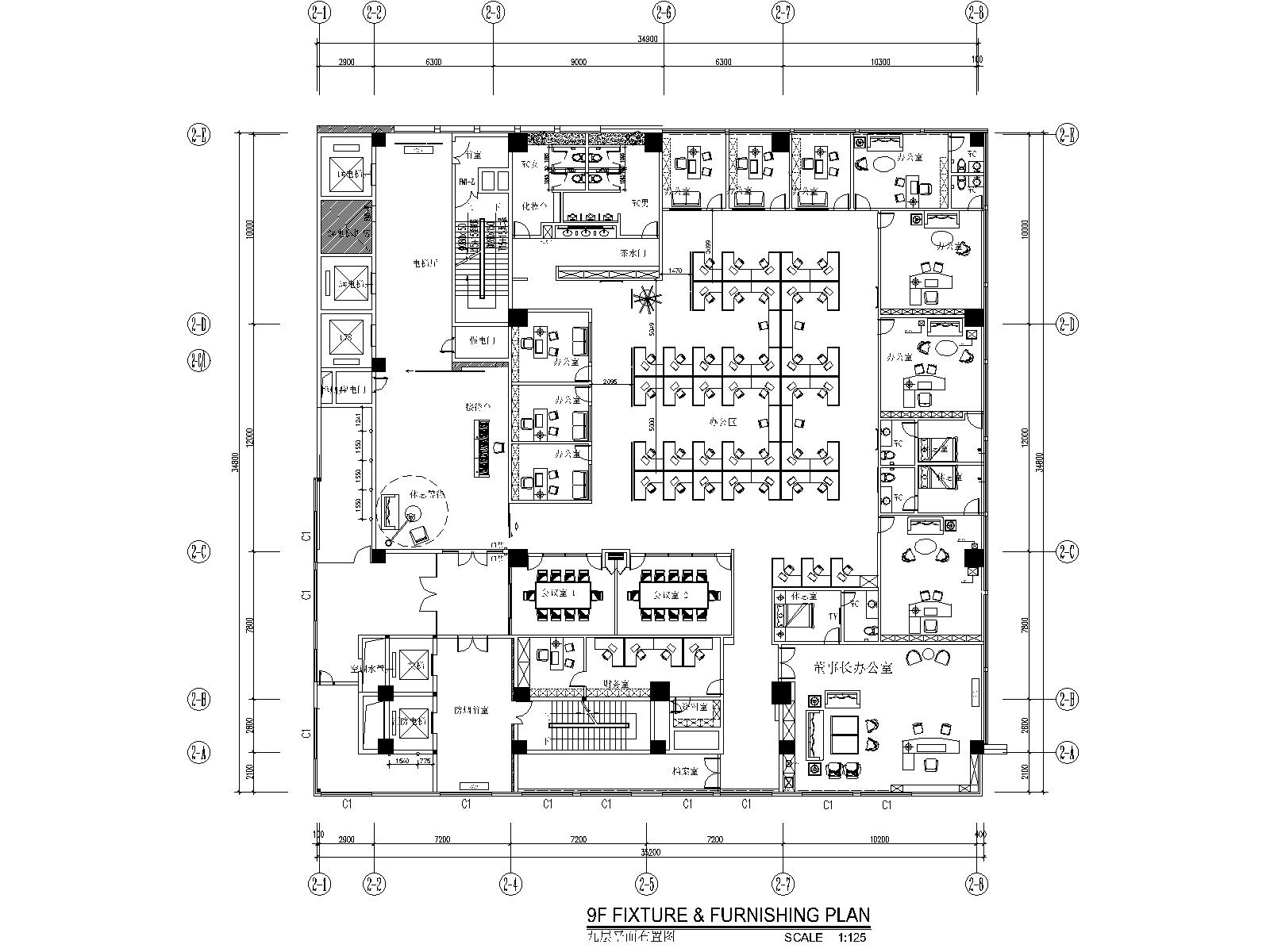 [福建]石狮市绿岛国际酒店改扩建工程精九游体育竣工图(附效果图)