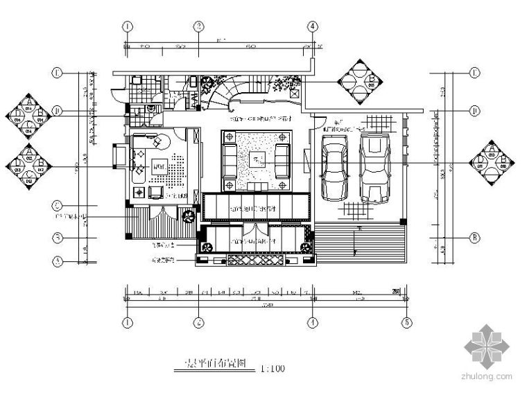 高档经典别墅样板间竣工图