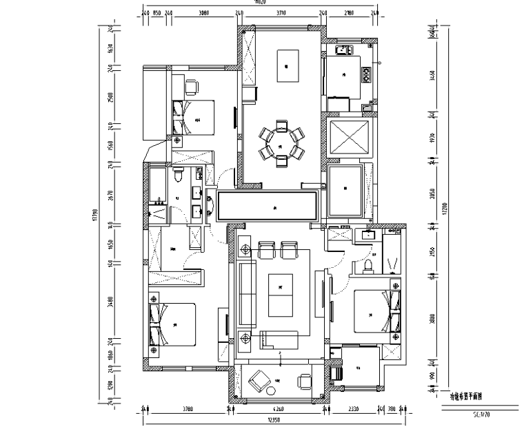 Manhattan|紫金城美式轻奢住宅设计施工图（附效果图）