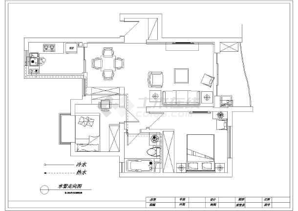 二室二庭房屋九游体育水电施工图_房屋水电九游体育走线图_南京房屋水电维修