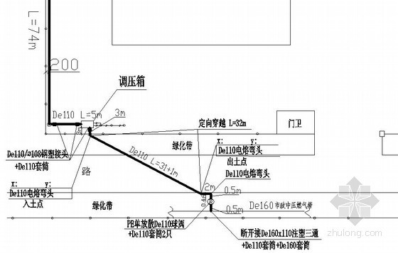 [苏州]燃气管道工程竣工图