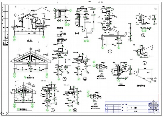 一套完整的别墅建筑结构施工图（一）