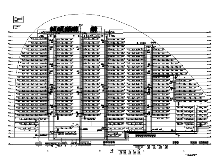 [北京]顶级办公综合建筑暖通空调全套施工图800张(52万平200米)