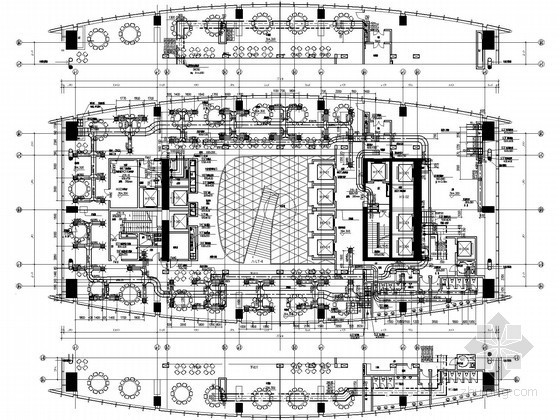 [深圳]地标级大厦空调通风全套设计施工图纸130张(400米 35万平)