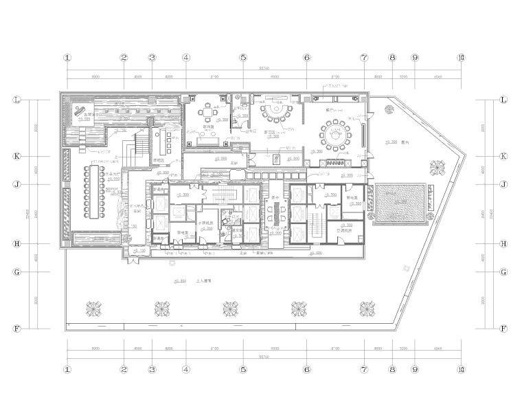 [内蒙古]鄂尔多斯金融广场茶会所室内九游体育工程设计施工图+设计方案