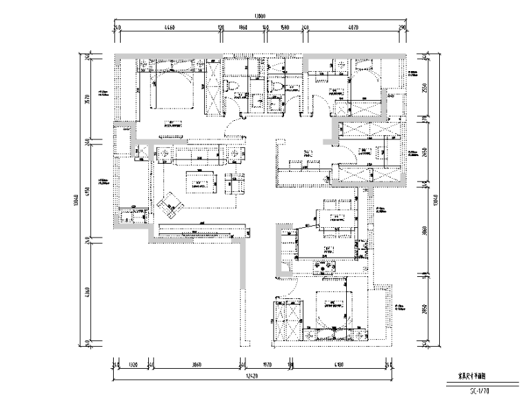 中央华城台湾风145平米住宅设计施工图（附效果图）