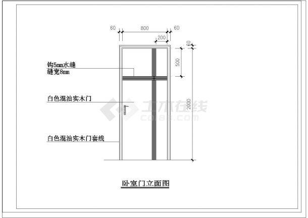 50米平跃层户型室内家庭设计九游体育cad施工图-图十四