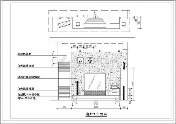 50米平跃层户型室内家庭设计九游体育cad施工图-图二