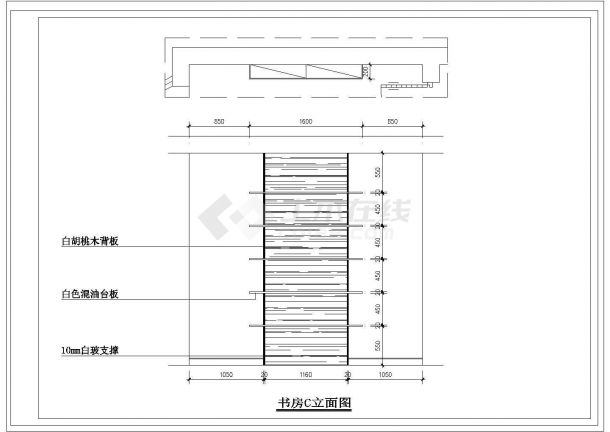 50米平跃层户型室内家庭设计九游体育cad施工图-图七