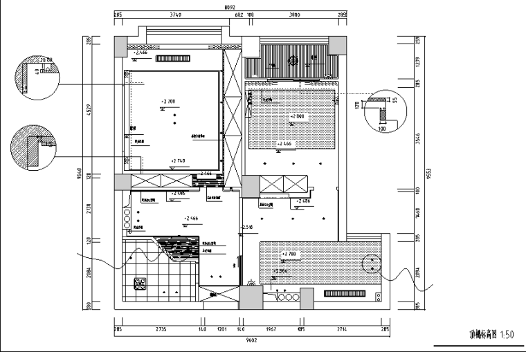 上田小区小跃层结构住宅设计施工图（附效果图）