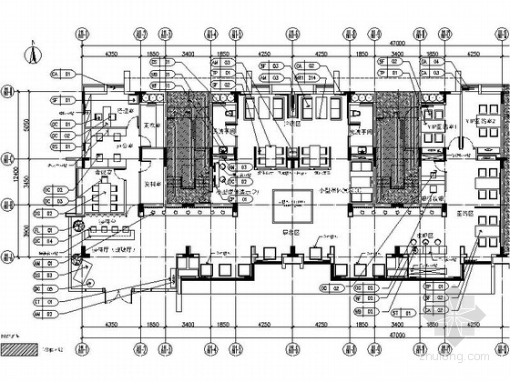 [广东]高新区别墅洋房现代典雅风格售楼部室内九游体育施工图（含效果）