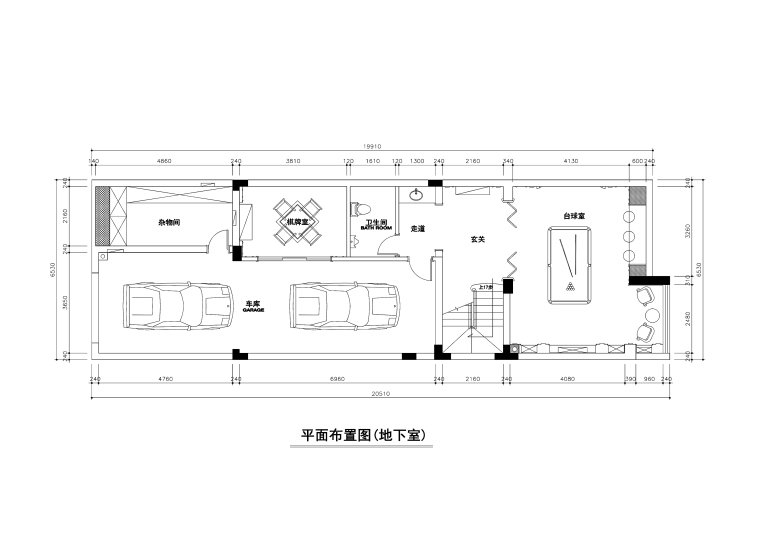 虞景山庄400平联体别墅九游体育施工图+效果图