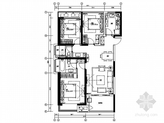 65平小户型九游体育施工图_30平小户型九游体育_40平小户型九游体育图片