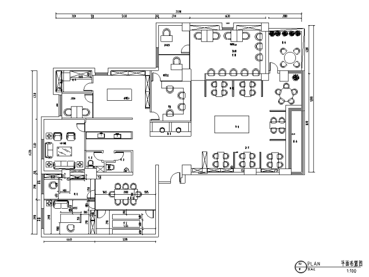 现代简约装饰公司办公空间设计施工图（附效果图）