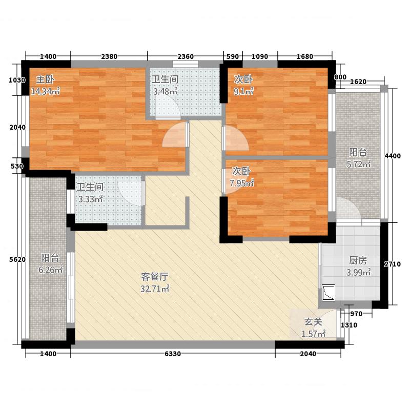 6房3厅4卫户型图_3房2厅2卫九游体育设计图_3房2厅2卫九游体育效果图