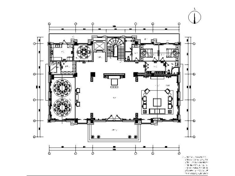 新中式奢华别墅九游体育设计施工图（含效果图）