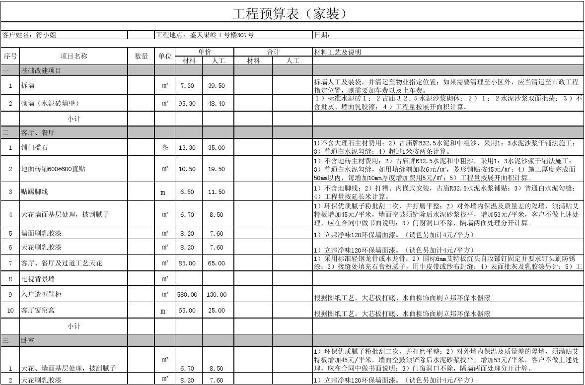 家庭九游体育预算齐_九游体育步骤及预算_两房九游体育 预算