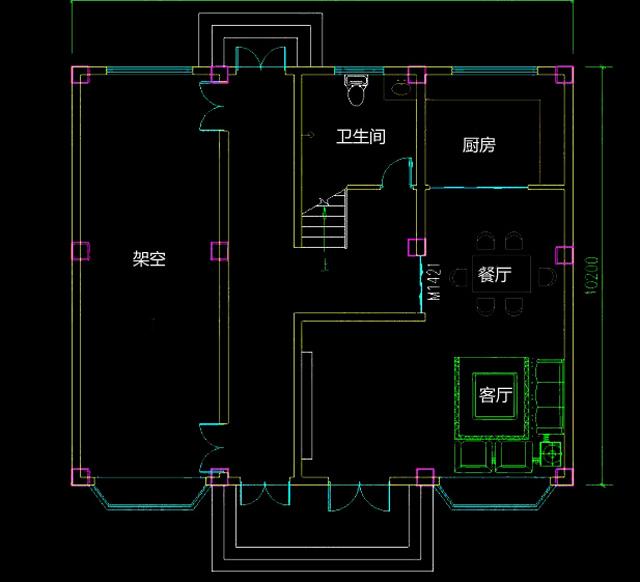 农村三层别墅设计图自建房建筑结构水电施工图，各个功能的布局合理及舒适