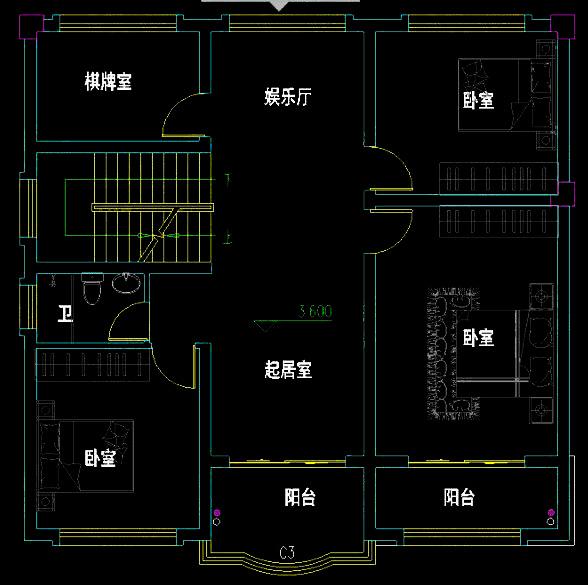 农村三层别墅设计图自建房建筑结构水电施工图，各个功能的布局合理及舒适