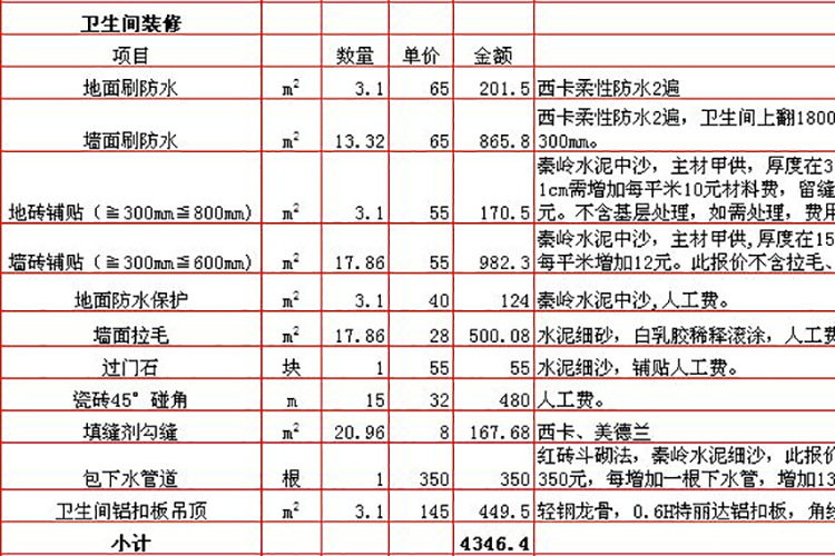 曲靖九游体育预算报价表_九游体育水电安装预算_九游体育辅材预算