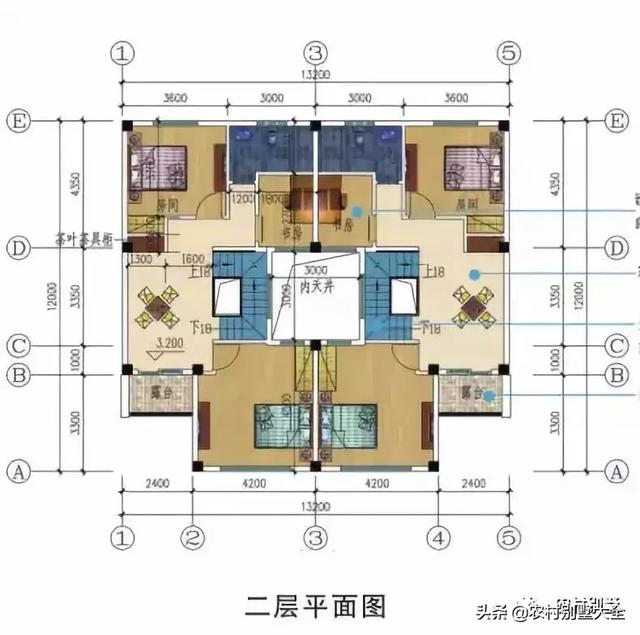 带堂屋、庭院的农村自建房设计图，看了之后你一定会喜欢的