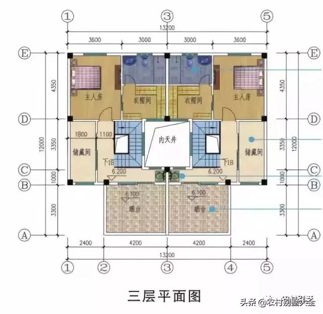 带堂屋、庭院的农村自建房设计图，看了之后你一定会喜欢的