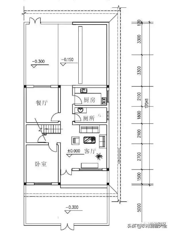 带堂屋、庭院的农村自建房设计图，看了之后你一定会喜欢的