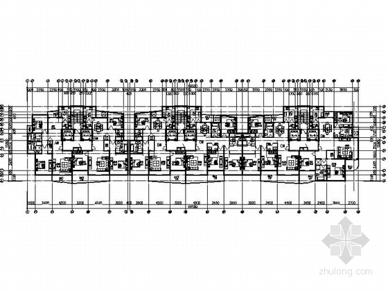 某小高层板式住宅户型图（120-170平方米）