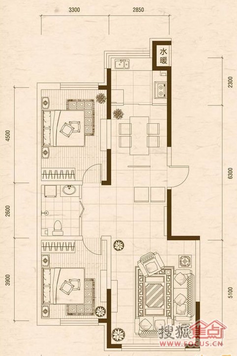 佳兆业君汇上品109平方户型图_109平方米九游体育预算_九游体育价格预算90平方