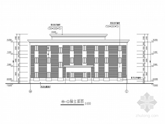 三层框架结构法院办公楼结构施工图（含建筑图）