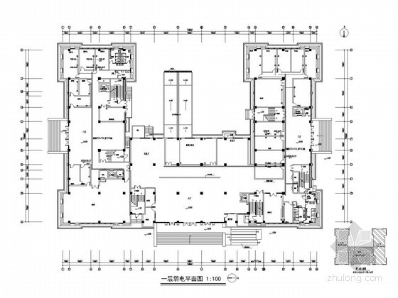 [江西]法院强弱电施工图（图纸清晰）