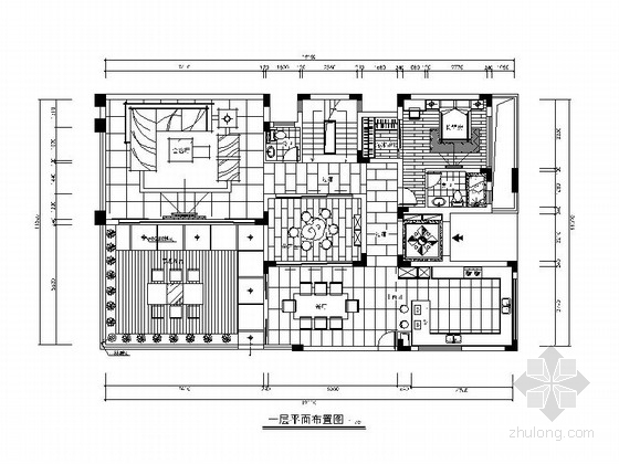 [杭州]欧式豪华3层别墅室内设计全套施工图