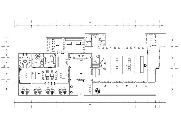 新中式风格茶楼会所CAD施工图+效果图