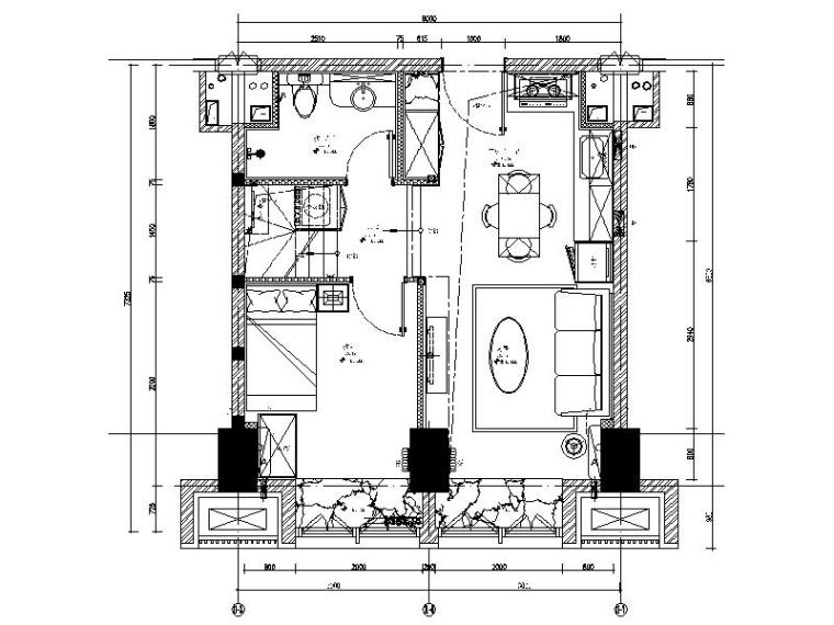 [北京]最新高档LOFT精九游体育住宅设计施工图