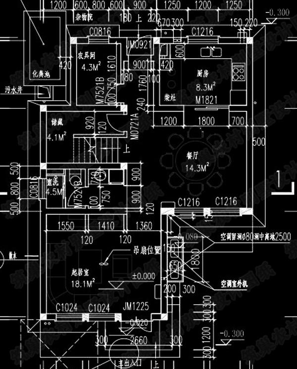 80平米二层小户型别墅图，20万1厅3室带阁楼层（附高清效果图）