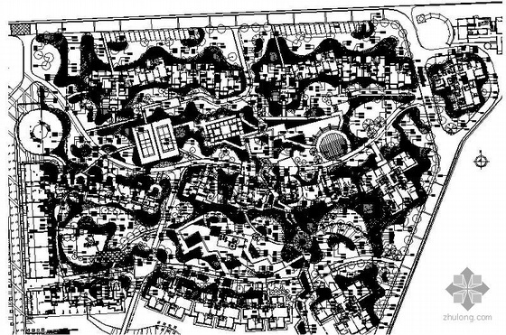 安徽合肥某住宅小区环境景观设计施工图