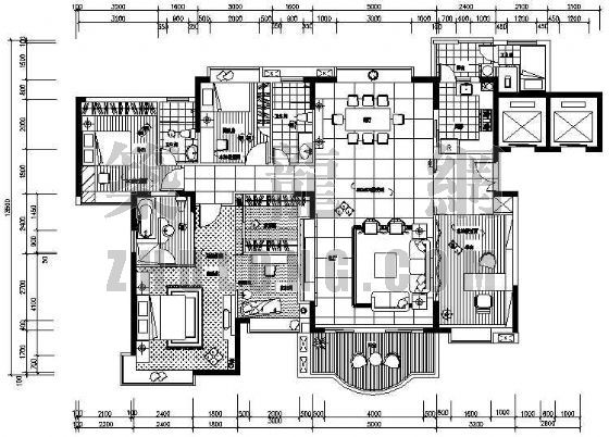 别墅室内九游体育施工图纸