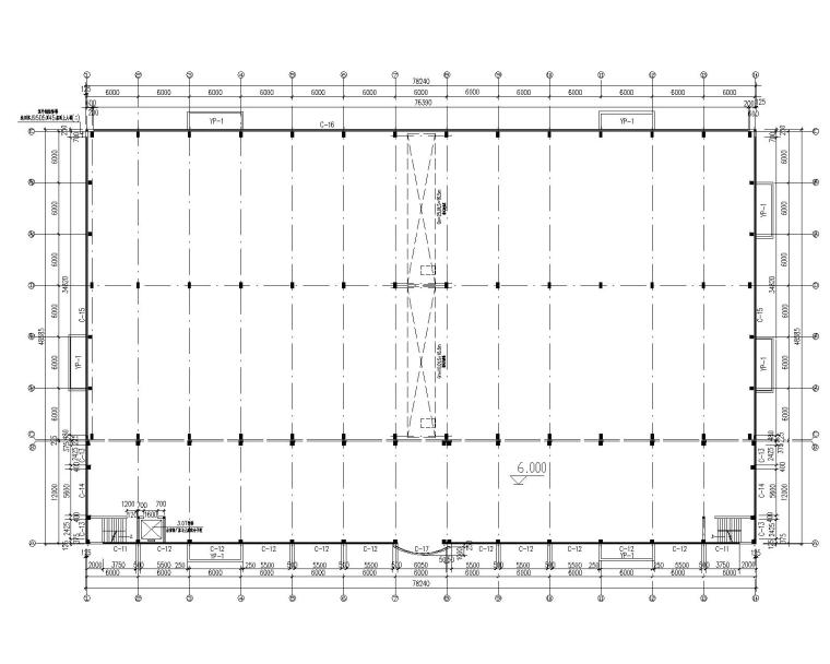 钢结构排架厂房结构施工图（含建筑水电)