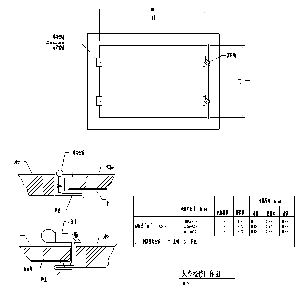 风管风口管件阀门安装节点CAD图