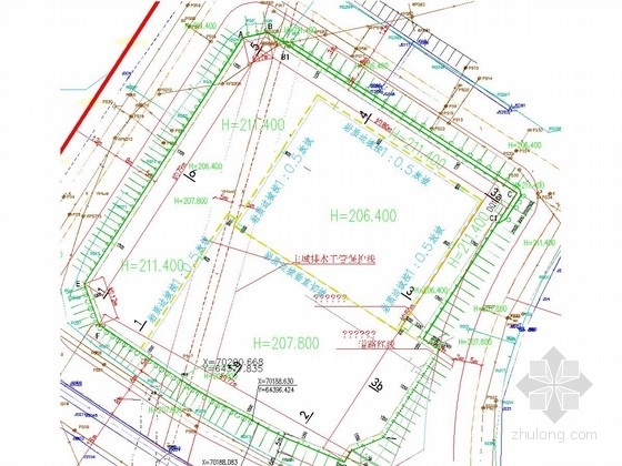 [重庆]29米深基坑桩锚及锚杆挡墙支护竣工图