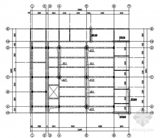 4层框架商业楼加固工程设计结构施工图