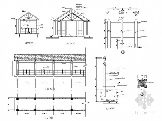 园林廊架施工图41例