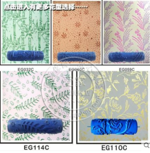 墙壁橡胶滚壁纸墙花肌理胶印效果印花滚筒刷神器油漆花纹滚子液体
