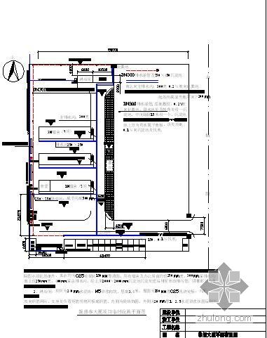 青岛某高层办公楼临时设施布置图汇编