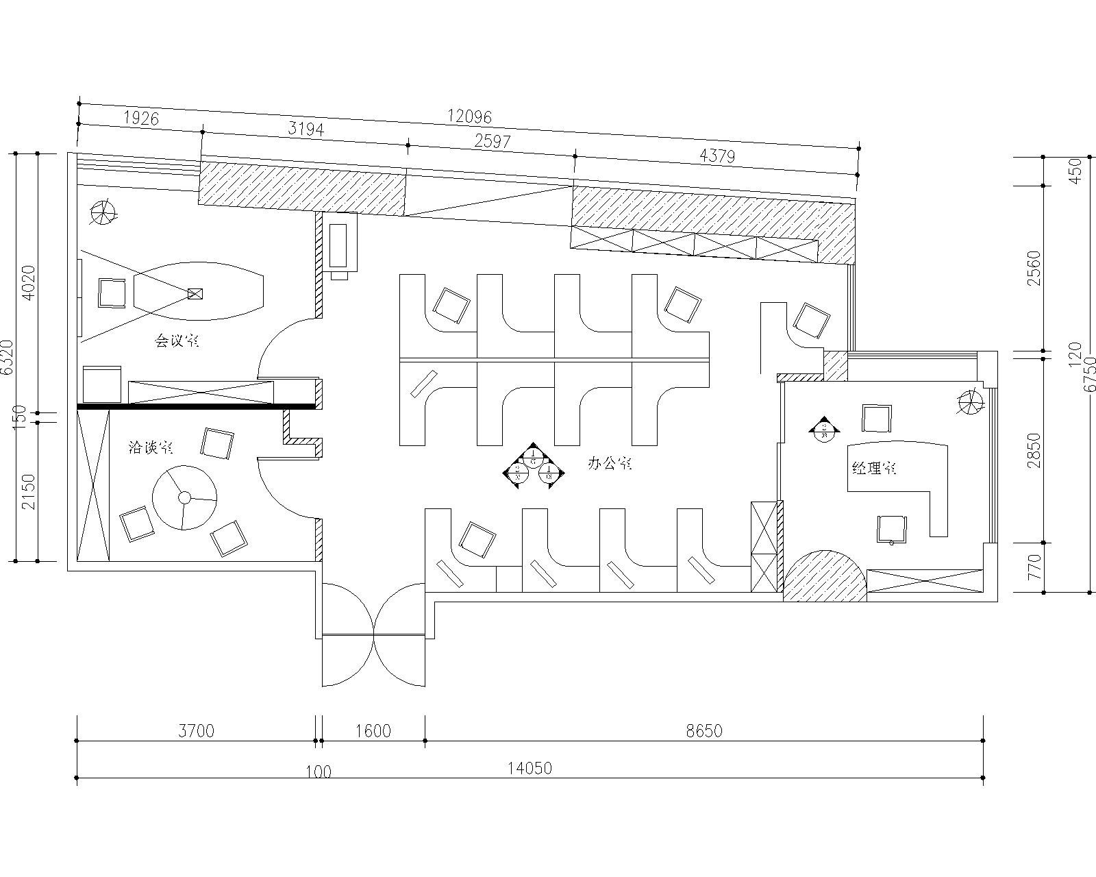 广州建技机械设备有限公司办公室九游体育设计竣工图